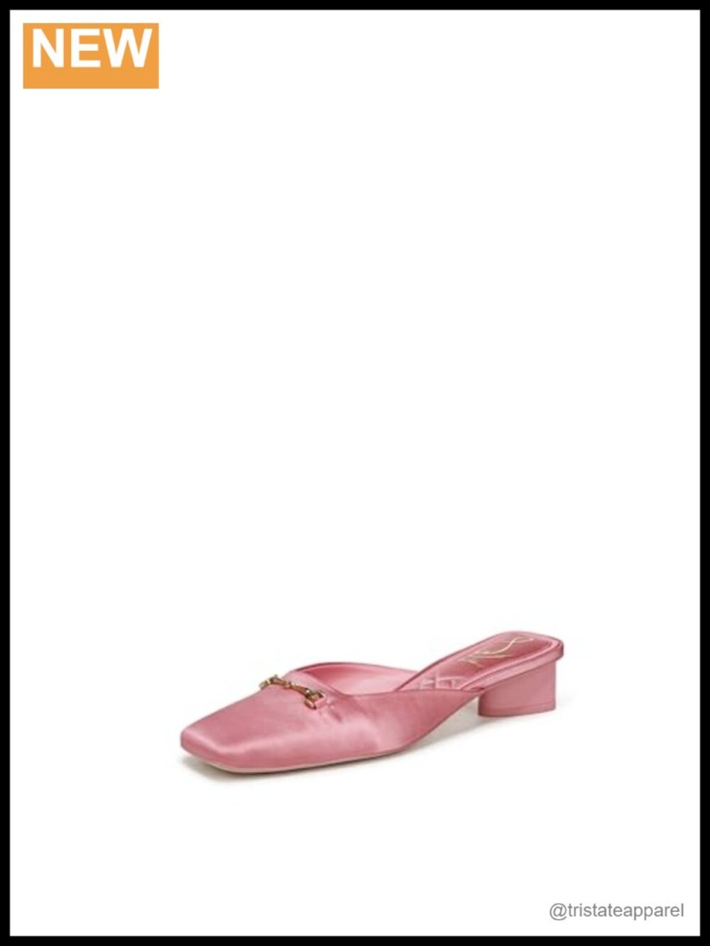Sam Edelman Ollie Square Toe Block Heel Slip-On Dress Sandal